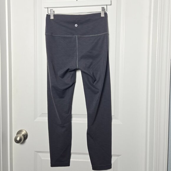 Lululemon Wunder Train High-Rise Tight 25" - 8 Heathered Graphite Grey - Picture 4 of 6